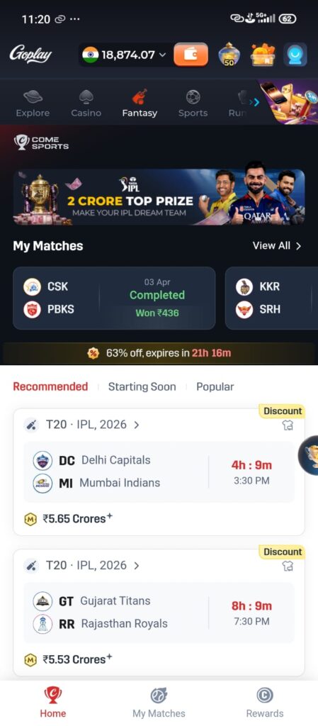 GolPay app interface showing digital wallet, fast payments, and secure transactions