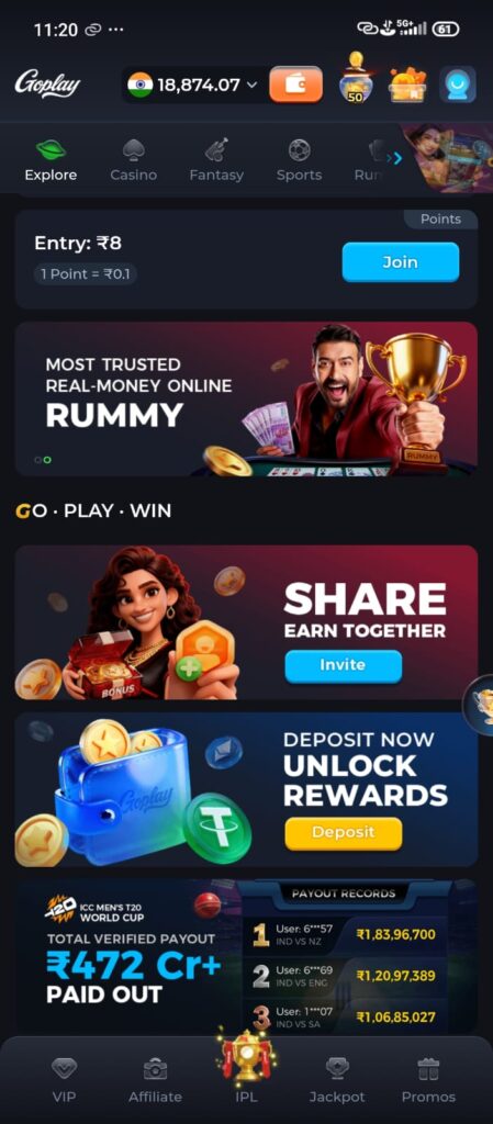 GolPay app interface showing digital wallet, fast payments, and secure transactions